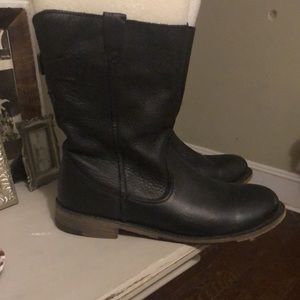 Vintage Shoe Company Leather Moto Boots 9.5